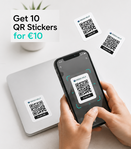 Get 10 QR Stickers for €10